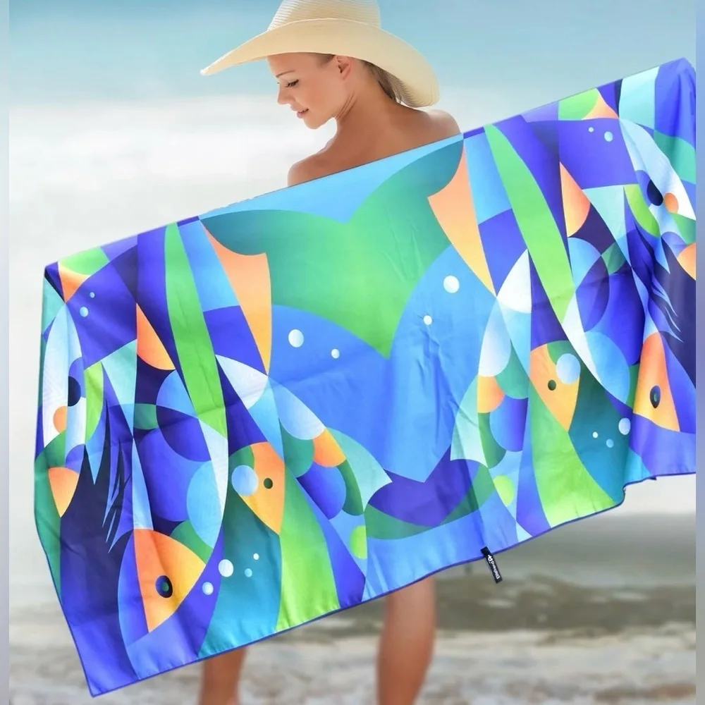 Beach Towel - Fishes (78x35 inches)